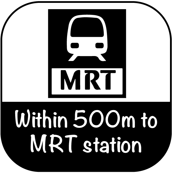within 500m to mrt icon for property details